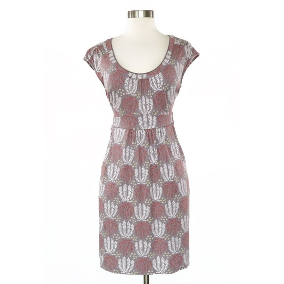 Boden Dresses & Skirts - Boden Gray Floral Empire Waist Pockets Dress 6